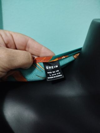 Precioso Mono estampado verde-naranja