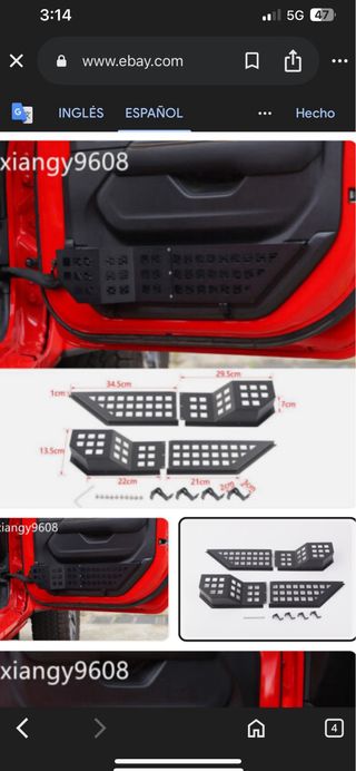  caja de almacenamiento de metal para la puerta 