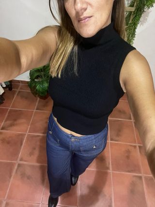 Pantalones vaqueros rectos .