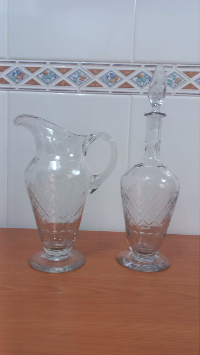 Juego cristalería antigua - 40 piezas