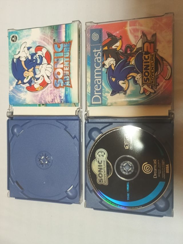 Sonic Adventure 1 + 2 · Sega Dreamcast PAL España 