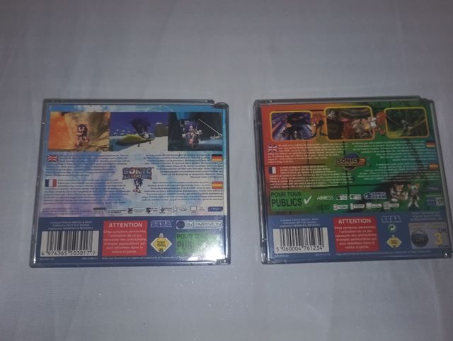 Sonic Adventure 1 + 2 · Sega Dreamcast PAL España 