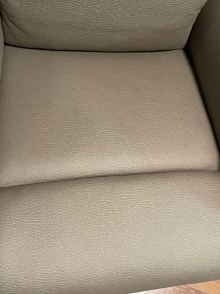 Sillón reclinable marrón piel sintética