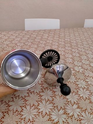 Pentolino cappuccino - acciaio inox