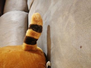 Peluche mapache con cachorro