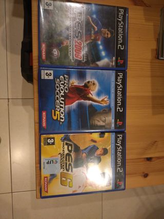 3x Pro Evolution Soccer PS2 (PES 2009, 5, 6)