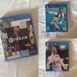 3 juegos FIFA PS4 (18, 19, 21)