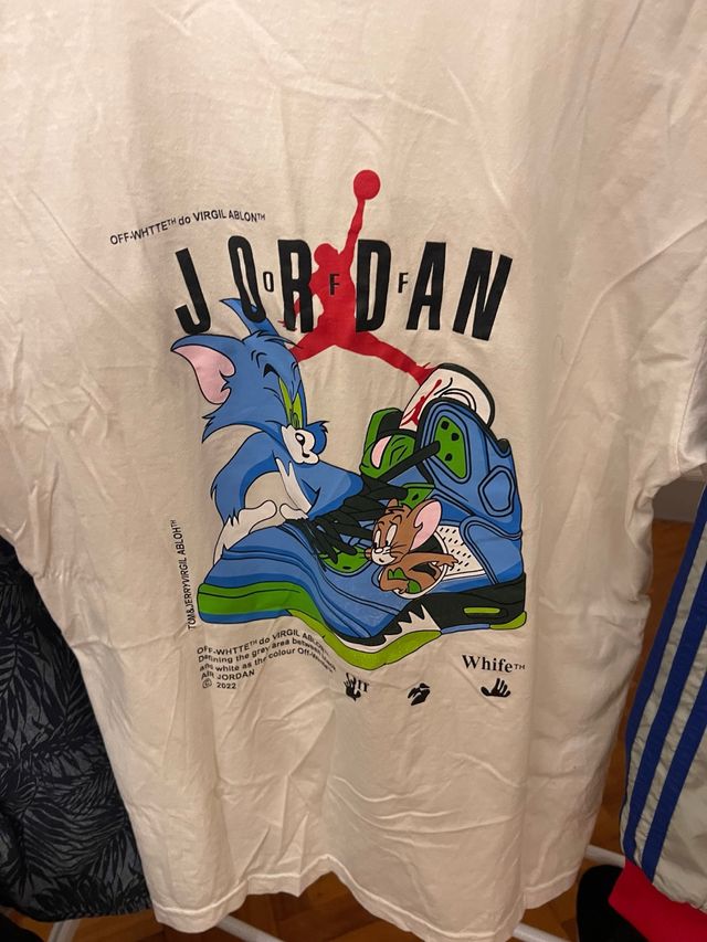 Camiseta Off-White Jordan Tom & Jerry