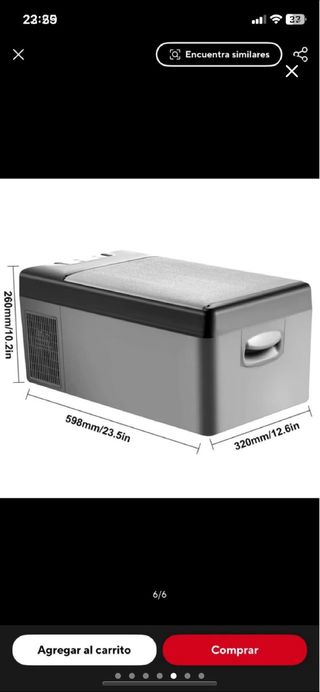 Nevera congekador portátil VEVOR
15l