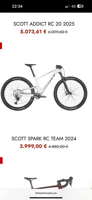Bicicleta montaña Scott Spark