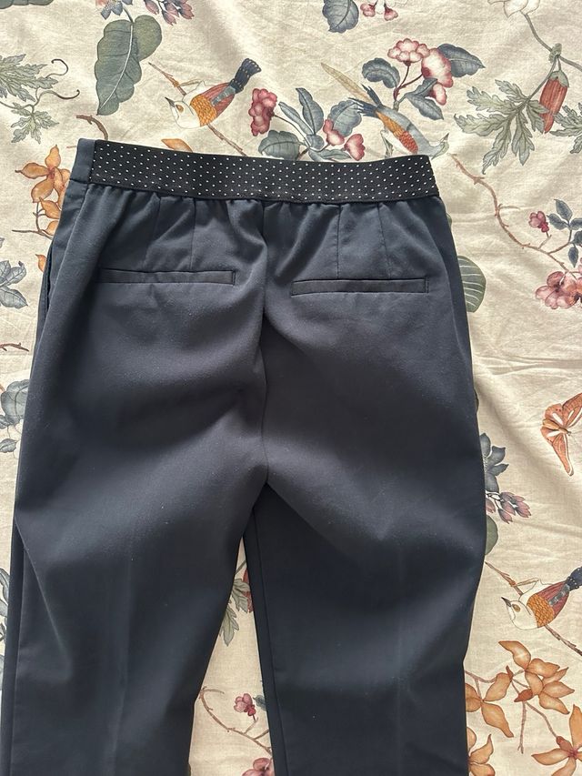 Pantalón Zara vestir azul marino