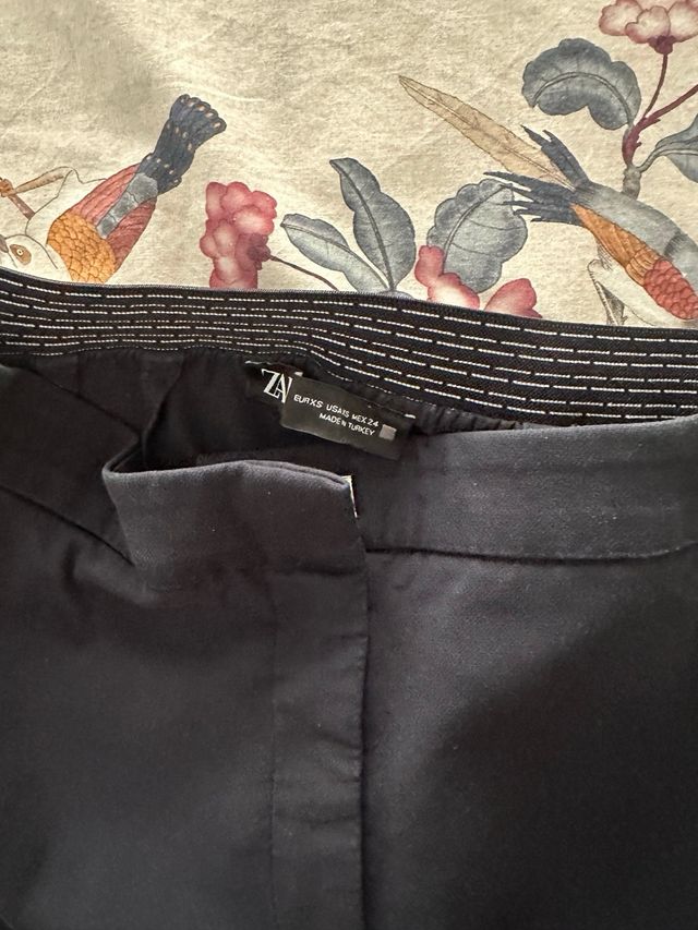 Pantalón Zara vestir azul marino