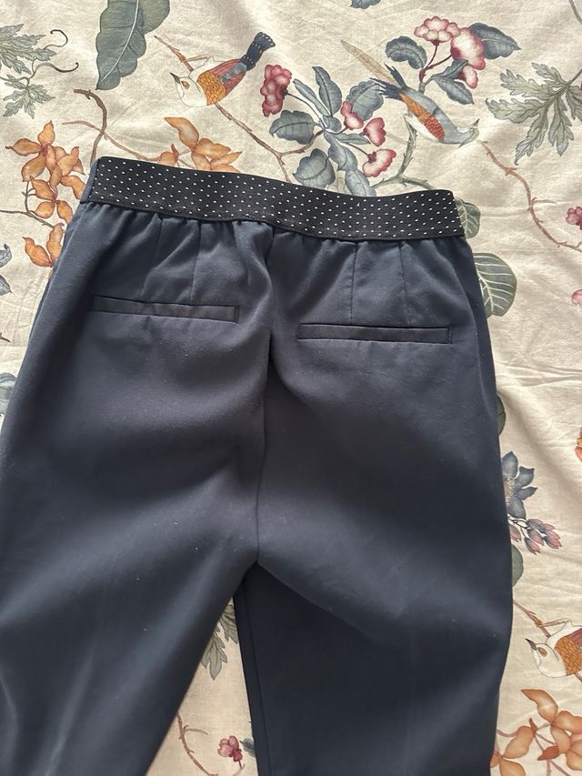Pantalón Zara vestir azul marino