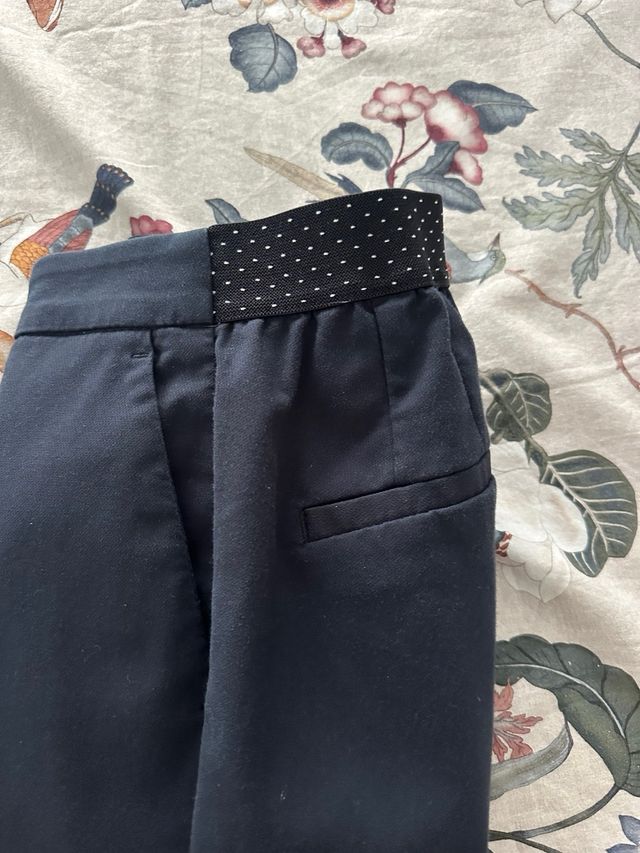 Pantalón Zara vestir azul marino