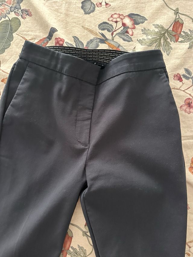 Pantalón Zara vestir azul marino