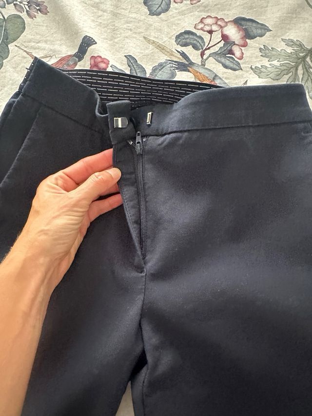 Pantalón Zara vestir azul marino