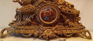 Reloj bronce dorado antiguo