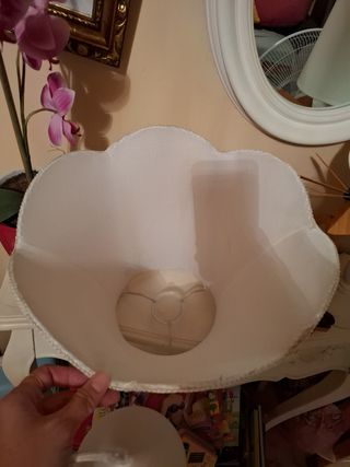 Lámpara infantil beige vichy 