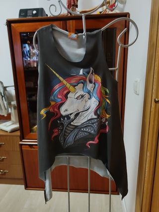 Camiseta sin mangas FISHIKII XS - Unicornio