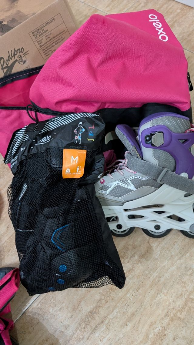 Patines Oxelo + Protecciones M