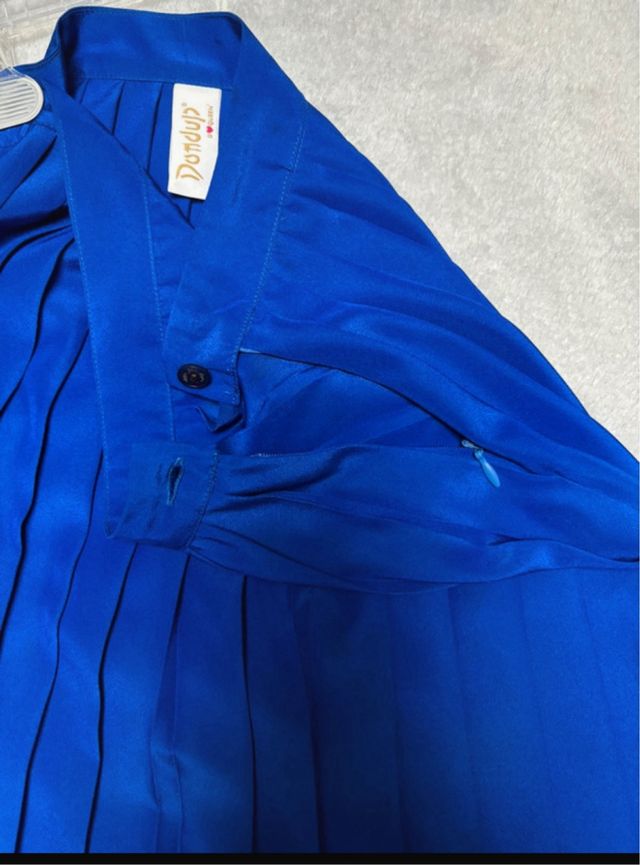 Gonna plissettata blu Dondup