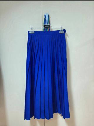 Gonna plissettata blu Dondup
