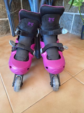 Patines en línea infantiles rosa Talla 39/ 42.