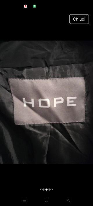 Piumino Hope nero