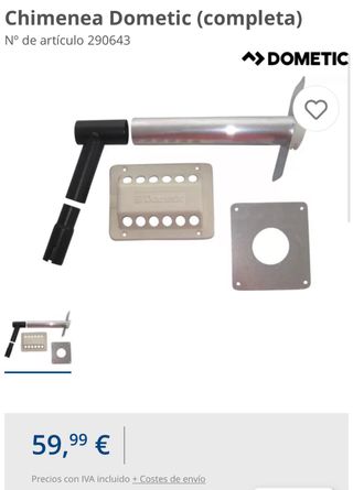 Kit Chimenea Nevera Gas Trivalente Autocaravana