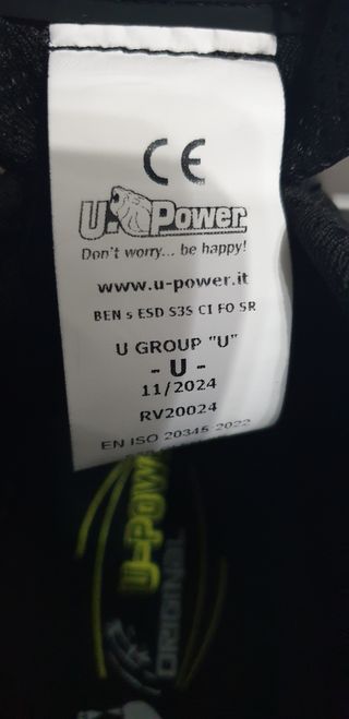 Scarpe da lavoro antinfortunistica U POWER n 38