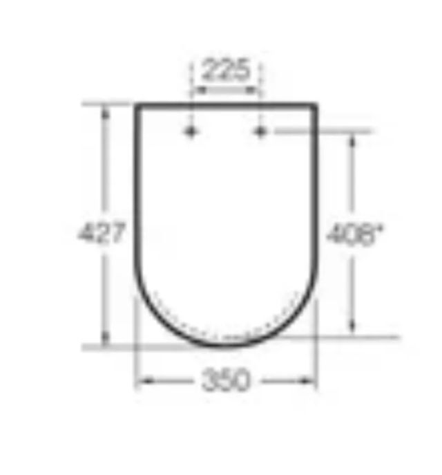 Asiento inodoro Roca The Gap blanco