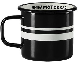 TAZA BMW ESMALTADA TWIN STRIPES NEGRA 76618546722 