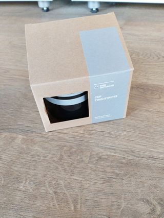 TAZA BMW ESMALTADA TWIN STRIPES NEGRA 76618546722 