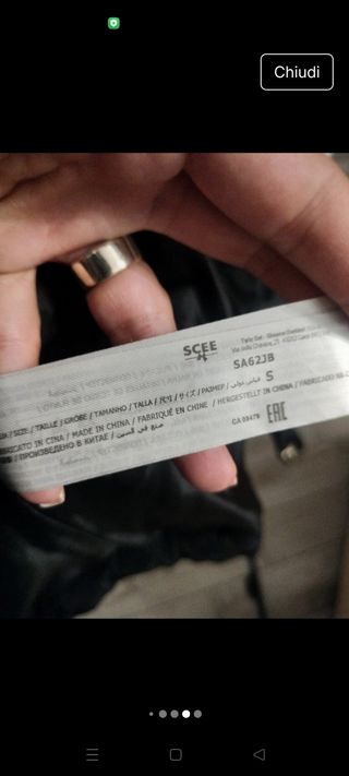 Piumino Scee nero a pois