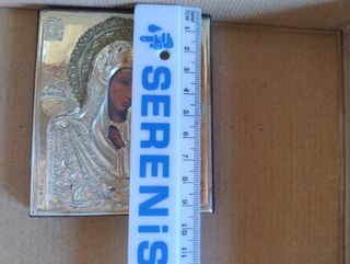 Icone Madonne argento e oro Tinos