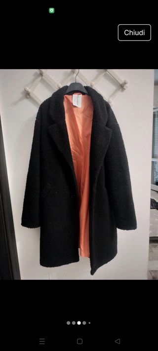 Cappotto Teddy Collusion nero
