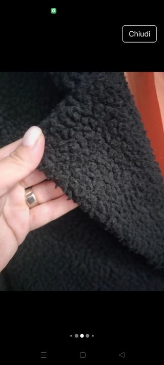 Cappotto Teddy Collusion nero