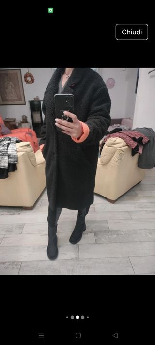 Cappotto Teddy Collusion nero