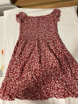 Vestido rojo floral