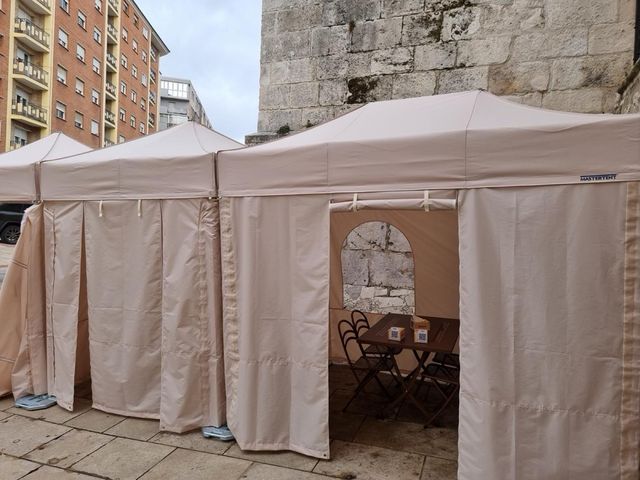 4 Carpas plegables beige Mastertent