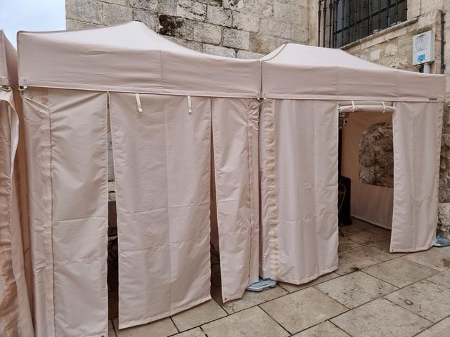 4 Carpas plegables beige Mastertent