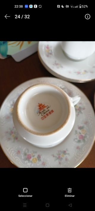 Juego café porcelana vintage