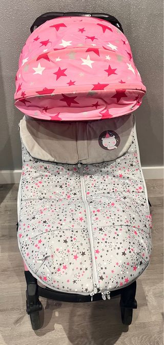 Saco silla bebé estrellas rosa marca TUC TUC 