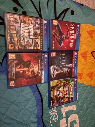 5 Juegos PS4 (PlayStation 4) 10€ cada uno 
