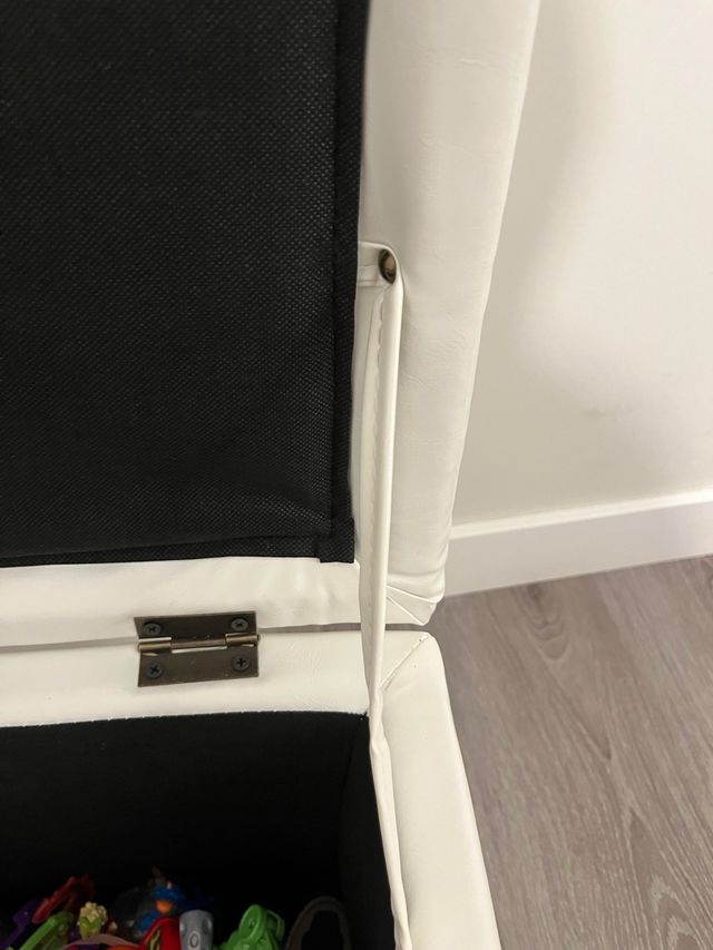 Baúl blanco almacenaje