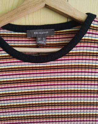 Vestido rayas Primark L
