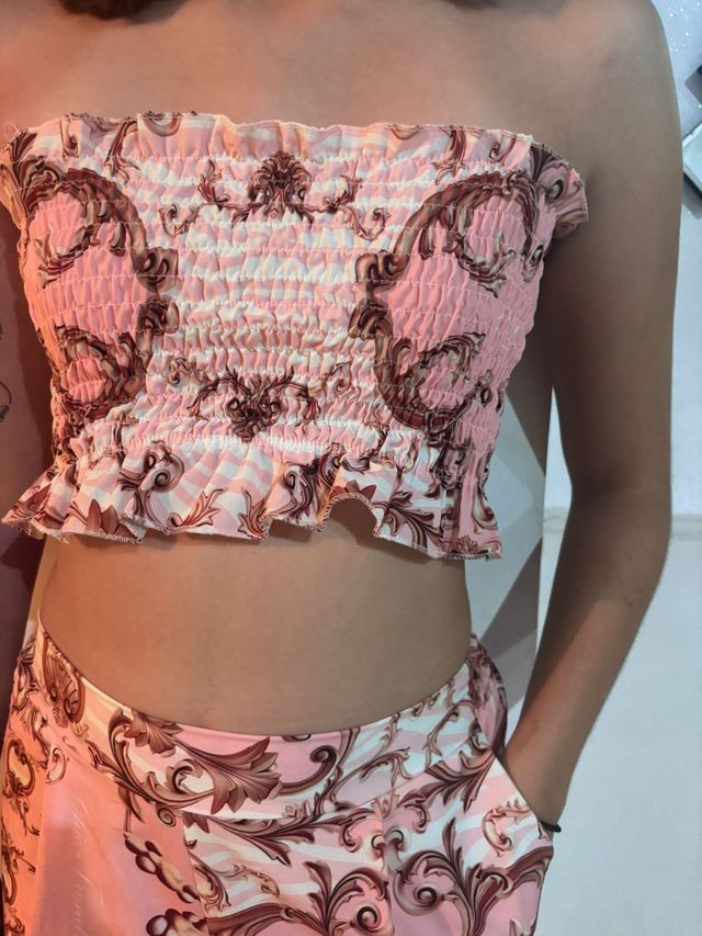 Conjunto 3 piezas | Rosa y marrón