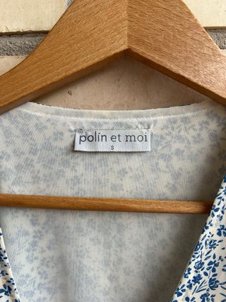 Vestido Polin et Moi - flores azules