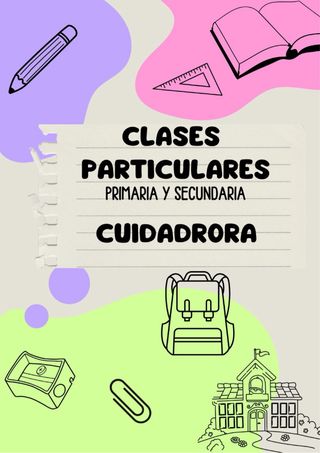 Clases particulares/Cuidadora