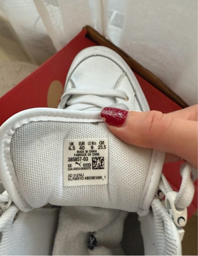 Puma - zapatillas blancas y negras